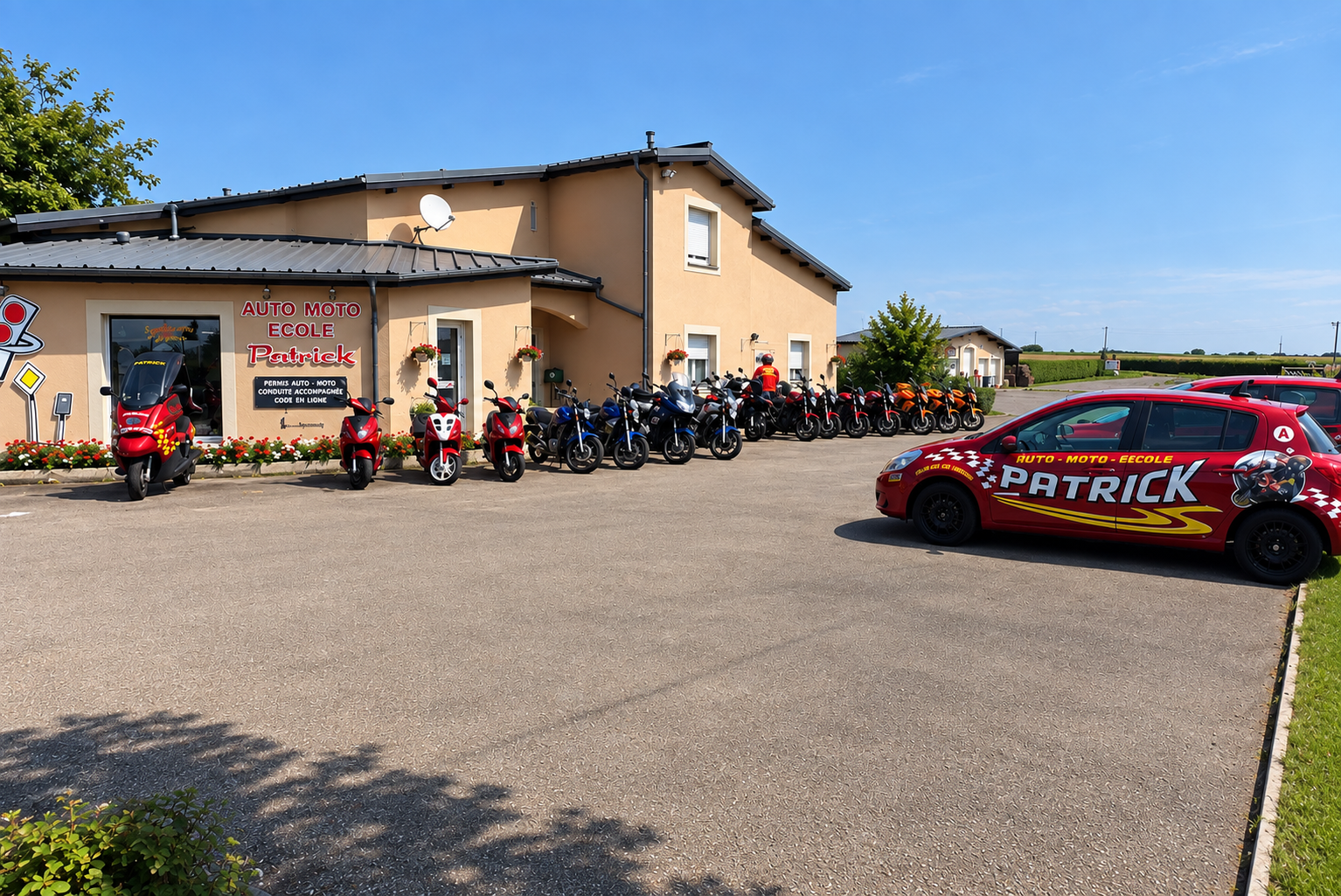 Véhicules de l'Auto École Patrick à Cosnes-et-Romain